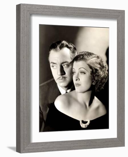 Evelyn Prentice, William Powell, Myrna Loy, 1934-null-Framed Photo