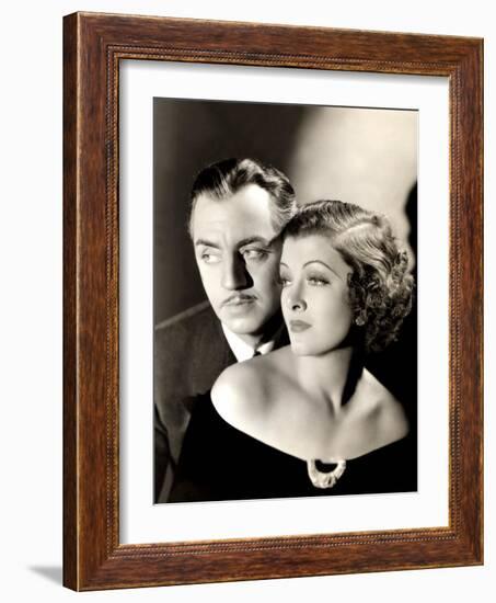 Evelyn Prentice, William Powell, Myrna Loy, 1934-null-Framed Photo