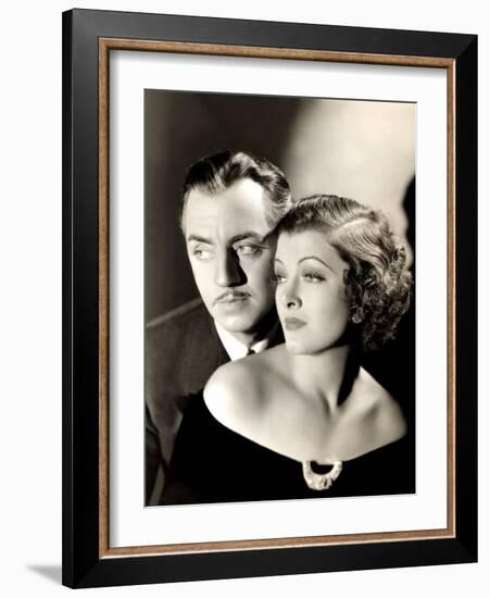 Evelyn Prentice, William Powell, Myrna Loy, 1934-null-Framed Photo