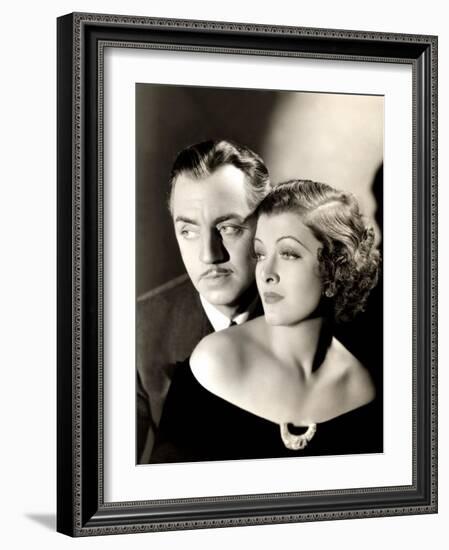 Evelyn Prentice, William Powell, Myrna Loy, 1934-null-Framed Photo