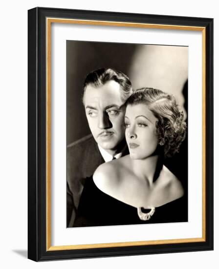 Evelyn Prentice, William Powell, Myrna Loy, 1934-null-Framed Photo