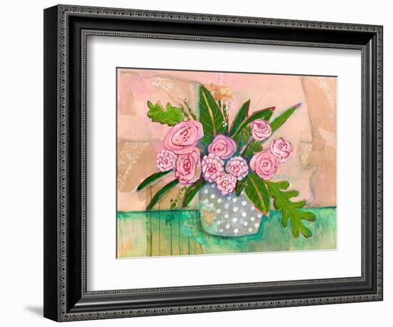 Evelyn Rose Flowers-Blenda Tyvoll-Framed Art Print