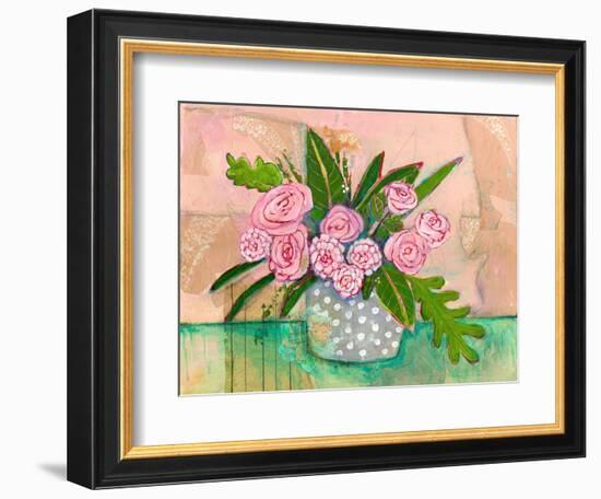 Evelyn Rose Flowers-Blenda Tyvoll-Framed Art Print