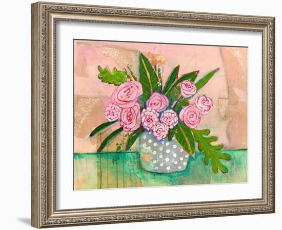 Evelyn Rose Flowers-Blenda Tyvoll-Framed Art Print