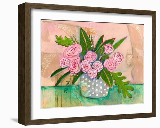 Evelyn Rose Flowers-Blenda Tyvoll-Framed Art Print