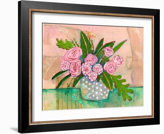 Evelyn Rose Flowers-Blenda Tyvoll-Framed Art Print