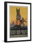 Even a Dog Enlists, Why Not You?-null-Framed Giclee Print