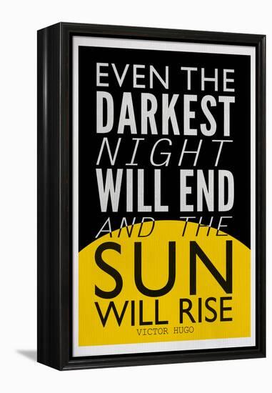 Even The Darkest Night Will End and the Sun Will Rise-null-Framed Stretched Canvas