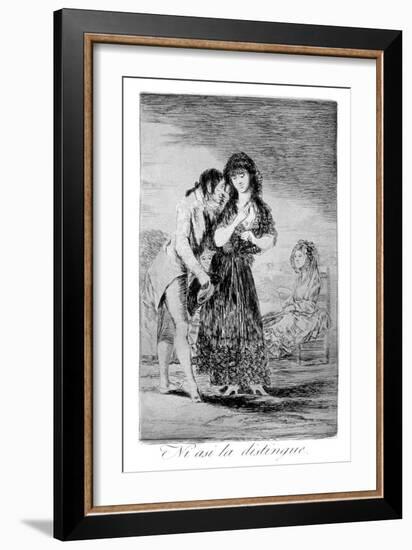 Even Thus He Cannot Make Her Out, 1799-Francisco de Goya-Framed Giclee Print