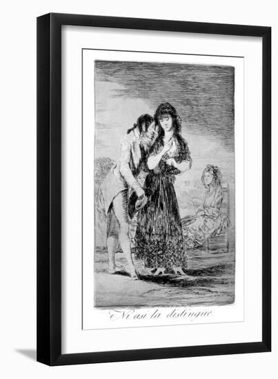 Even Thus He Cannot Make Her Out, 1799-Francisco de Goya-Framed Giclee Print