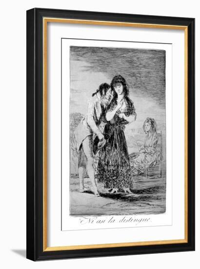 Even Thus He Cannot Make Her Out, 1799-Francisco de Goya-Framed Giclee Print