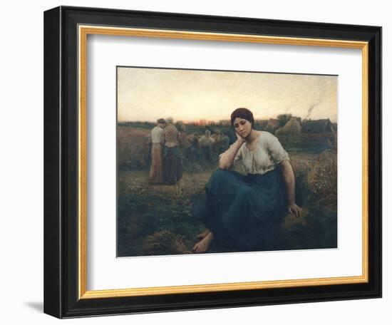 Evening, 1860-Jules Breton-Framed Giclee Print