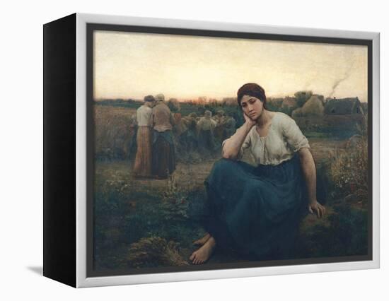 Evening, 1860-Jules Breton-Framed Premier Image Canvas
