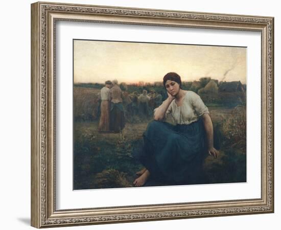 Evening, 1860-Jules Breton-Framed Giclee Print