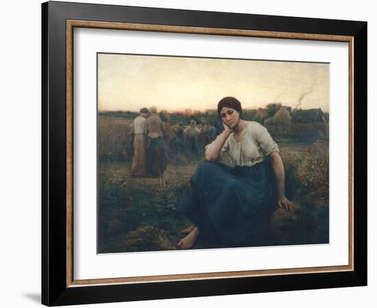 Evening, 1860-Jules Breton-Framed Giclee Print