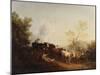Evening; A Landscape with Cattle returning Home-Thomas Gainsborough-Mounted Giclee Print