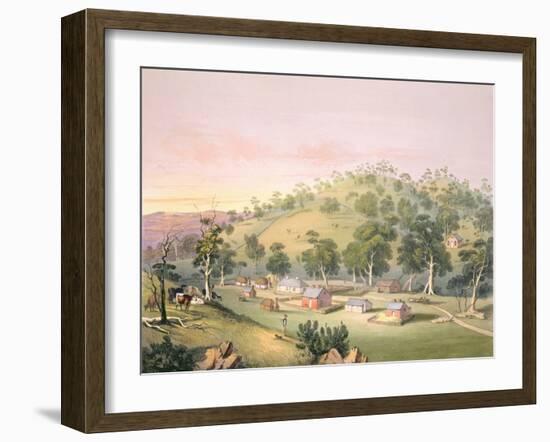Evening at Angaston, South Australia, 1846-George French Angas-Framed Giclee Print