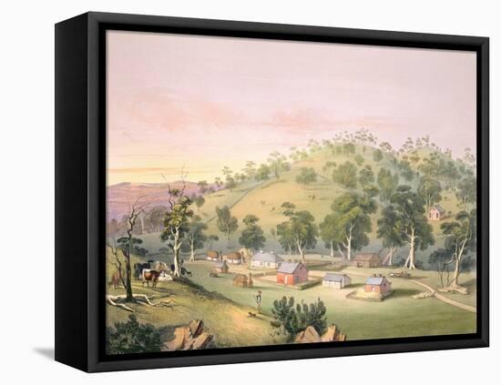Evening at Angaston, South Australia, 1846-George French Angas-Framed Premier Image Canvas