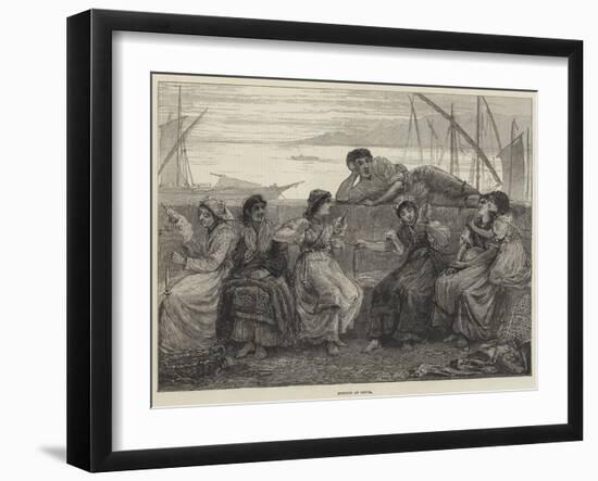 Evening at Genoa-Walter Jenks Morgan-Framed Giclee Print