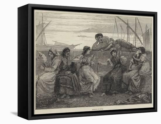 Evening at Genoa-Walter Jenks Morgan-Framed Premier Image Canvas