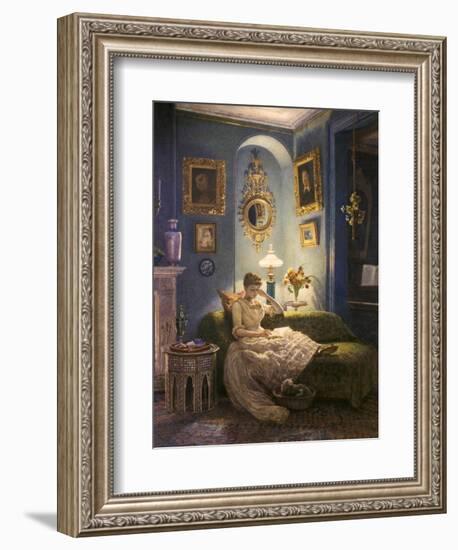 Evening at Home-Edward John Poynter-Framed Giclee Print