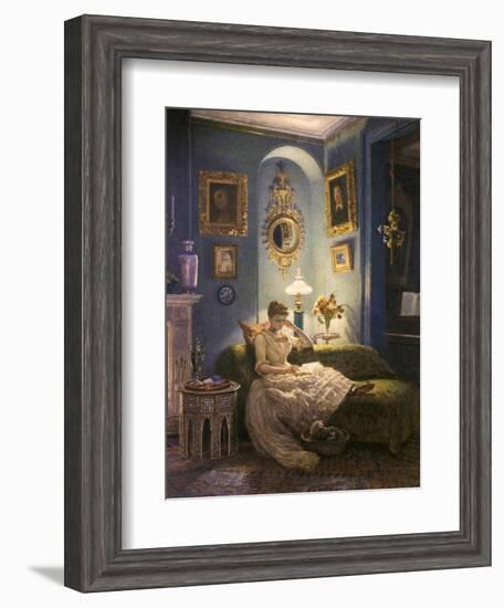 Evening at Home-Edward John Poynter-Framed Giclee Print