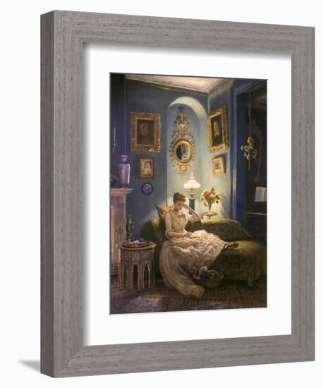 Evening at Home-Edward John Poynter-Framed Giclee Print