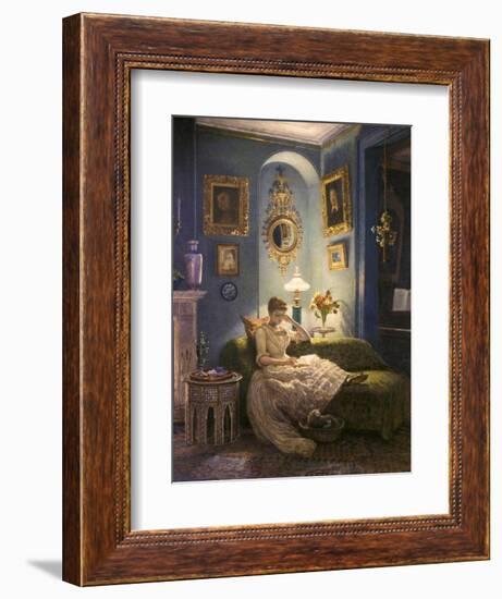 Evening at Home-Edward John Poynter-Framed Giclee Print