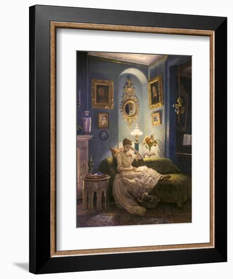 Evening at Home-Edward John Poynter-Framed Giclee Print