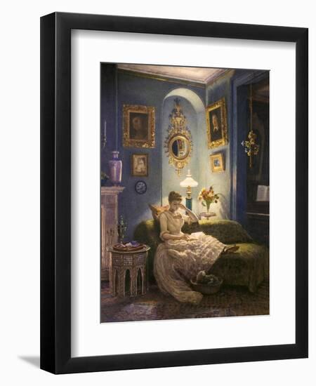 Evening at Home-Edward John Poynter-Framed Giclee Print