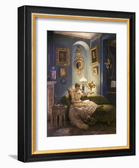 Evening at Home-Edward John Poynter-Framed Giclee Print