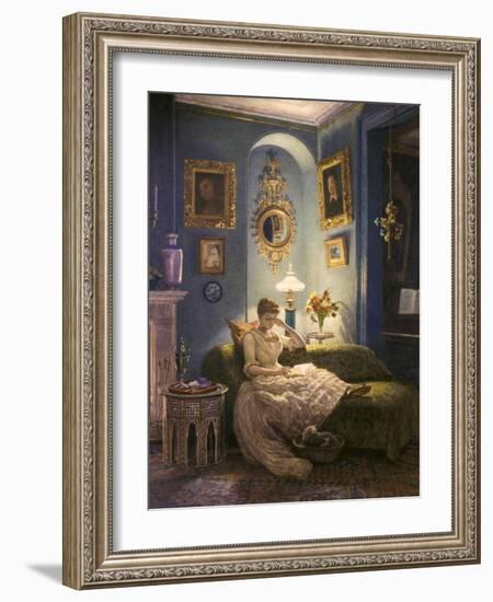 Evening at Home-Edward John Poynter-Framed Giclee Print