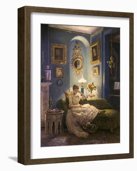 Evening at Home-Edward John Poynter-Framed Giclee Print