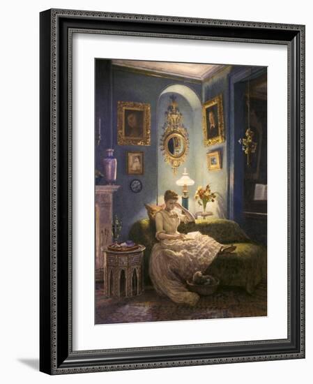 Evening at Home-Edward John Poynter-Framed Giclee Print