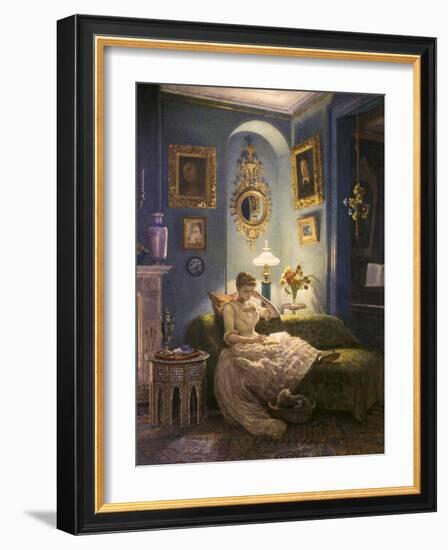 Evening at Home-Edward John Poynter-Framed Giclee Print