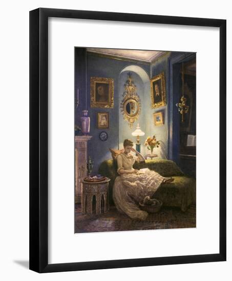 Evening at Home-Edward John Poynter-Framed Premium Giclee Print