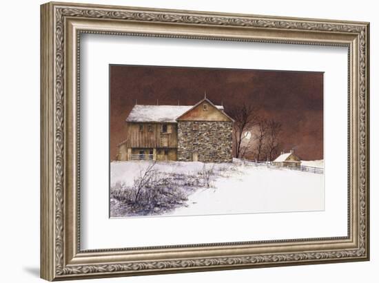 Evening at Knabb Farm-Bradley Hendershot-Framed Art Print