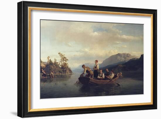 Evening at Kroderen, 1851-Fritz Thaulow-Framed Giclee Print