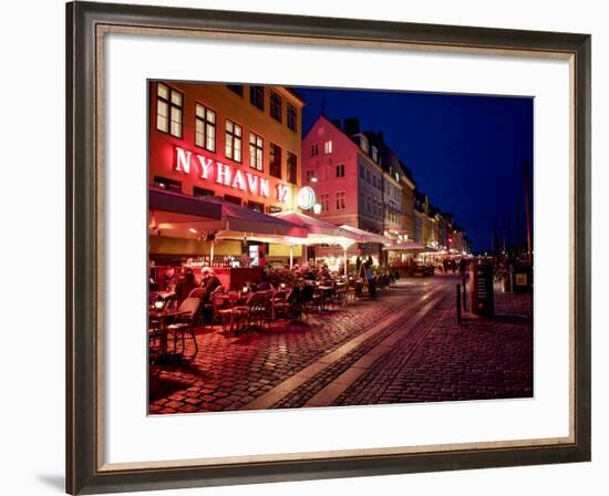 Evening at Nyhavn, Copenhagen, Denmark, Scandinavia, Europe-Jim Nix-Framed Photographic Print