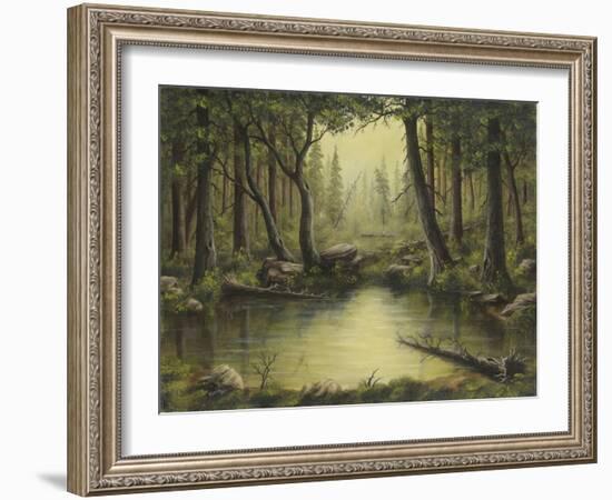 Evening at the Creek-Robert Wavra-Framed Giclee Print