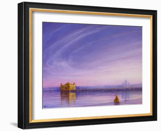 Evening at the Golden Temple, Amritsar-Derek Hare-Framed Giclee Print