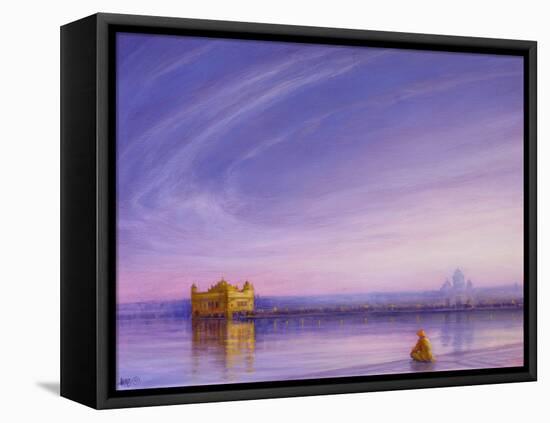 Evening at the Golden Temple, Amritsar-Derek Hare-Framed Premier Image Canvas