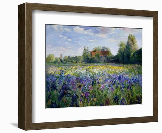 Evening at the Iris Field-Timothy Easton-Framed Giclee Print