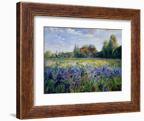 Evening at the Iris Field-Timothy Easton-Framed Giclee Print