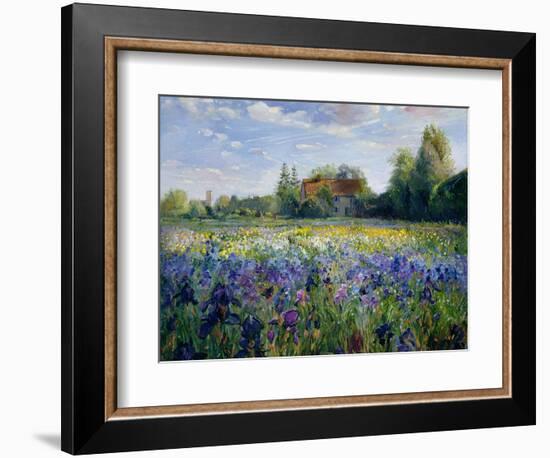 Evening at the Iris Field-Timothy Easton-Framed Giclee Print