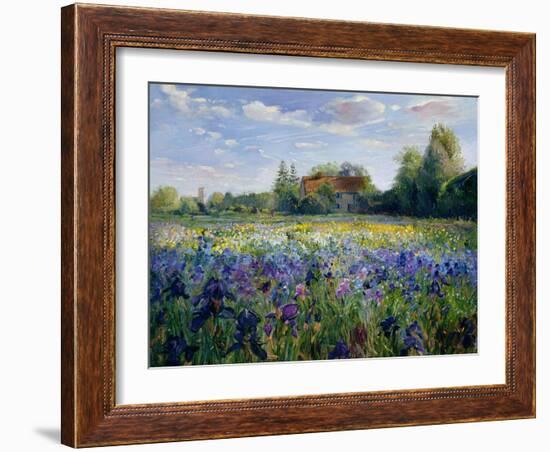 Evening at the Iris Field-Timothy Easton-Framed Giclee Print