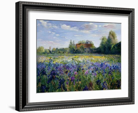 Evening at the Iris Field-Timothy Easton-Framed Giclee Print