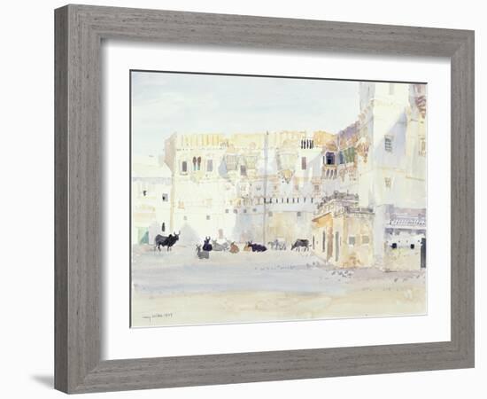 Evening at the Palace, Bhuj, 1999-Lucy Willis-Framed Giclee Print