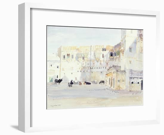 Evening at the Palace, Bhuj, 1999-Lucy Willis-Framed Giclee Print