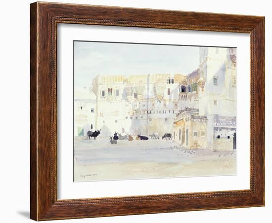 Evening at the Palace, Bhuj, 1999-Lucy Willis-Framed Giclee Print